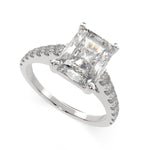 Load image into Gallery viewer, Karina Radiant Cut Pave 6 Prong Engagement Ring Setting
