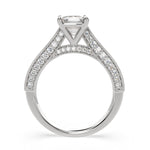 Load image into Gallery viewer, Martina Emerald Cut Pave Engagement Ring Setting
