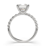 Load image into Gallery viewer, Renata Princess Cut Solitaire Rope Engagement Ring Setting
