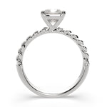 Load image into Gallery viewer, Renata Radiant Cut Solitaire Rope Engagement Ring Setting
