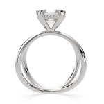 Load image into Gallery viewer, Tatiana Emerald Cut Solitaire Split Shank Engagement Ring Setting
