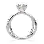 Load image into Gallery viewer, Tatiana Oval Cut Solitaire Split Shank Engagement Ring Setting
