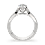 Load image into Gallery viewer, Valentina Pear Cut Solitaire Tapered Milgrain Engagement Ring Setting
