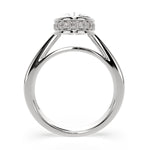 Load image into Gallery viewer, Xenia Oval Cut Halo Pave Solitaire Engagement Ring Setting
