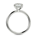 Load image into Gallery viewer, Ava Emerald Cut Pave Hidden Halo 4 Prong Engagement Ring Setting
