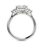 Load image into Gallery viewer, Brisa Princess Cut Pave Cluster 4 Prong Engagement Ring Setting
