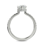 Load image into Gallery viewer, Pauline Pear Cut Pave Hidden Halo 4 Prong Claw Set Engagement Ring Setting
