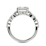 Load image into Gallery viewer, Carissa Princess Cut Pave Shared Prong Claw Set Engagement Ring Setting
