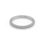 Load image into Gallery viewer, Isabel Four Prong Channel Set Round Cut Diamond Engagement Ring
