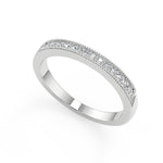 Load image into Gallery viewer, Alia Four Prong Milgrain Princess Cut Diamond Engagement Ring
