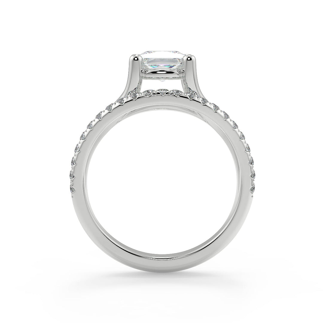 Casey Split Shank Princess Cut Diamond Engagement Ring