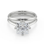 Load image into Gallery viewer, Kristina 4 Prong Solitaire Princess Cut Diamond Engagement Ring
