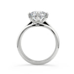 Load image into Gallery viewer, Alana 4 Claw Compass Set Solitaire Round Cut Diamond Engagement Ring
