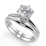 Load image into Gallery viewer, Karley 6 Prong Crown Cushion Cut Diamond Engagement Ring
