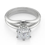 Load image into Gallery viewer, Miya 6 Prong Crown Princess Cut Diamond Engagement Ring
