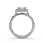 Load image into Gallery viewer, Lillianna Micro Pave Halo Princess Cut Diamond Engagement Ring

