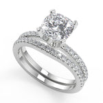 Load image into Gallery viewer, Alannah Petite Micro Pave Cushion Cut Diamond Engagement Ring
