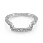 Load image into Gallery viewer, Eva 3 Row Pave Princess Cut Diamond Engagement Ring
