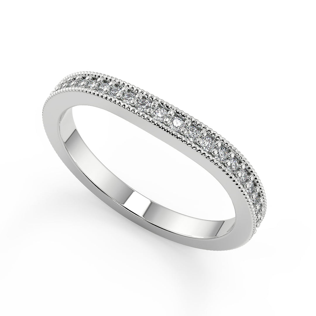Norah Split Shank Pave Halo Round Cut Diamond Engagement Ring