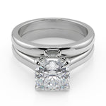 Load image into Gallery viewer, Kenya 4 Prong Basket Solitaire Cushion Cut Diamond Engagement Ring
