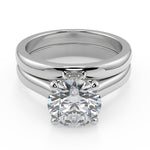 Load image into Gallery viewer, Payten 4 Prong Basket Solitaire Round Cut Diamond Engagement Ring
