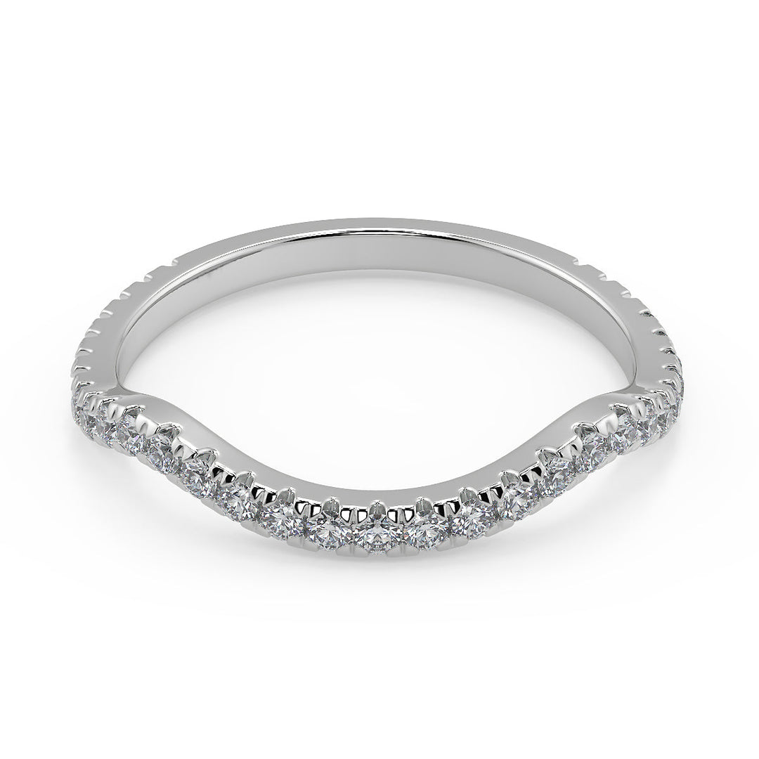 Maren Micro Pave Halo Princess Cut Diamond Engagement Ring