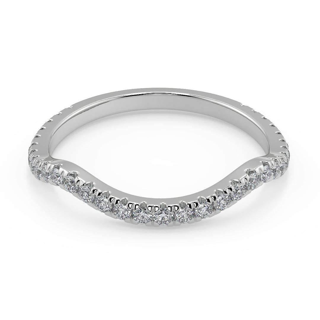 Adriana Micro Pave Halo Infinity Round Cut Engagement Ring