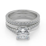 Load image into Gallery viewer, Hanna Promise Pave Cushion Cut Diamond Engagement Ring
