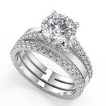 Load image into Gallery viewer, Caylee Promise Pave Round Cut Diamond Engagement Ring

