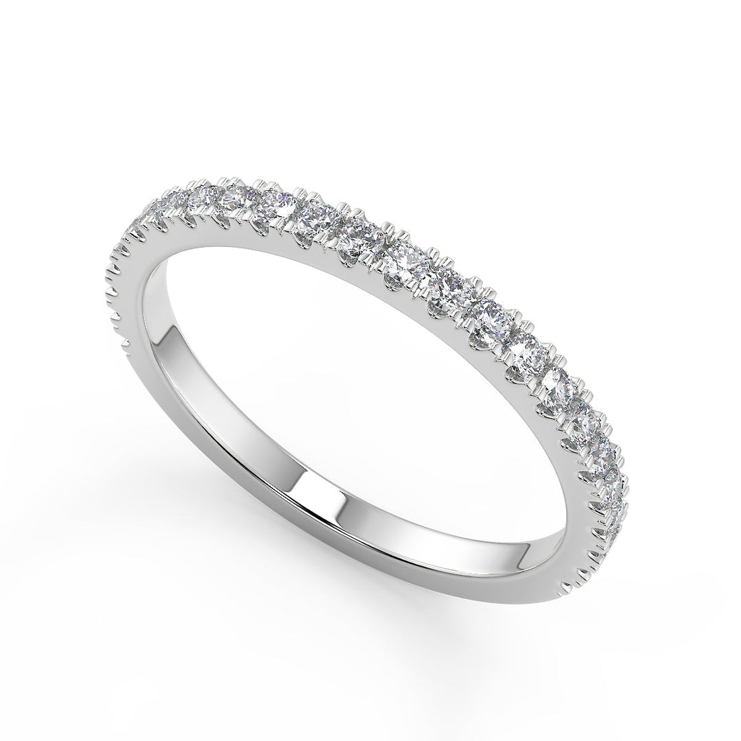 Caylee Promise Pave Round Cut Diamond Engagement Ring
