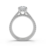 Load image into Gallery viewer, Caylee Promise Pave Round Cut Diamond Engagement Ring
