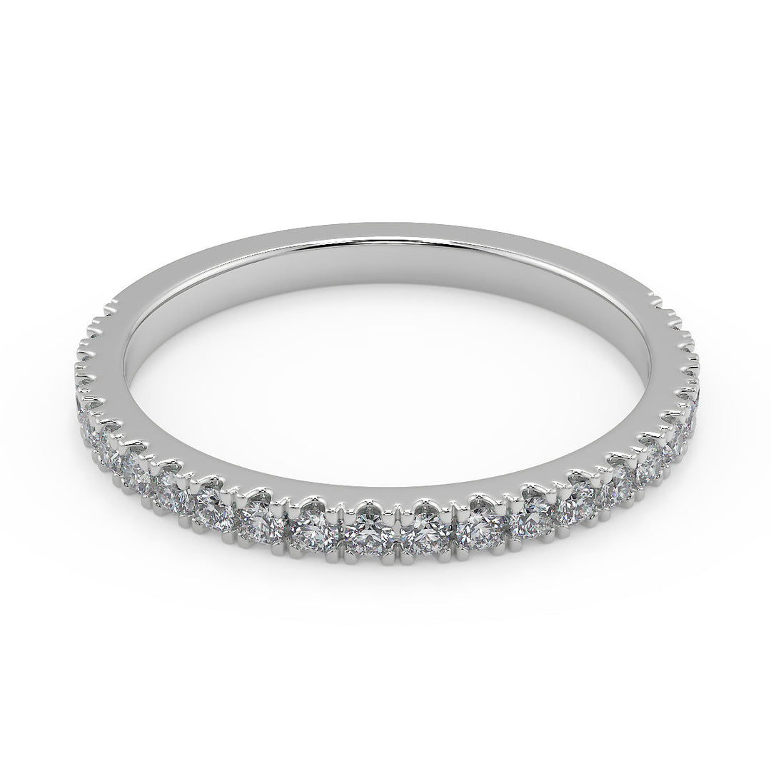 Caylee Promise Pave Round Cut Diamond Engagement Ring