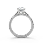 Load image into Gallery viewer, Aria 4 Prong Solitaire Round Cut Diamond Engagement Ring
