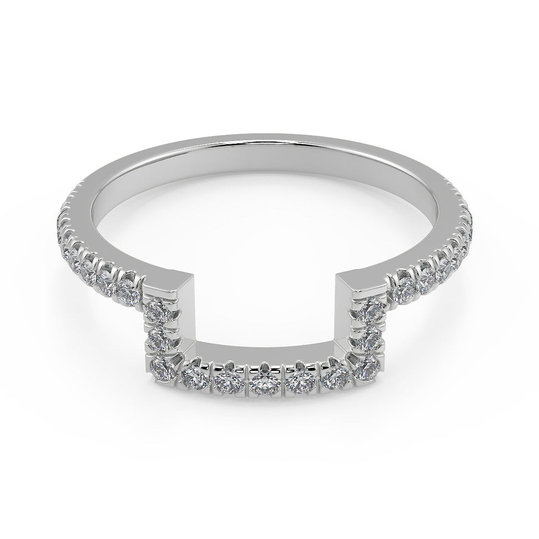 Sanai Micro Pave Halo Princess Cut Diamond Engagement Ring