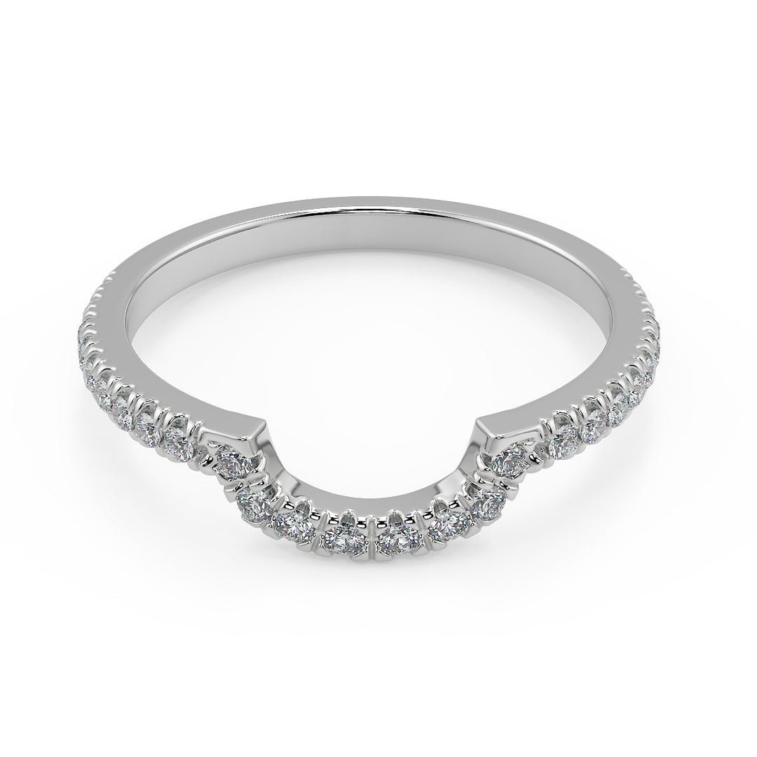 Carmen Micro Pave Halo Round Cut Diamond Engagement Ring