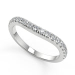 Load image into Gallery viewer, Maggie Baguette Accents 3 Stone Round Cut Double Prong Ring
