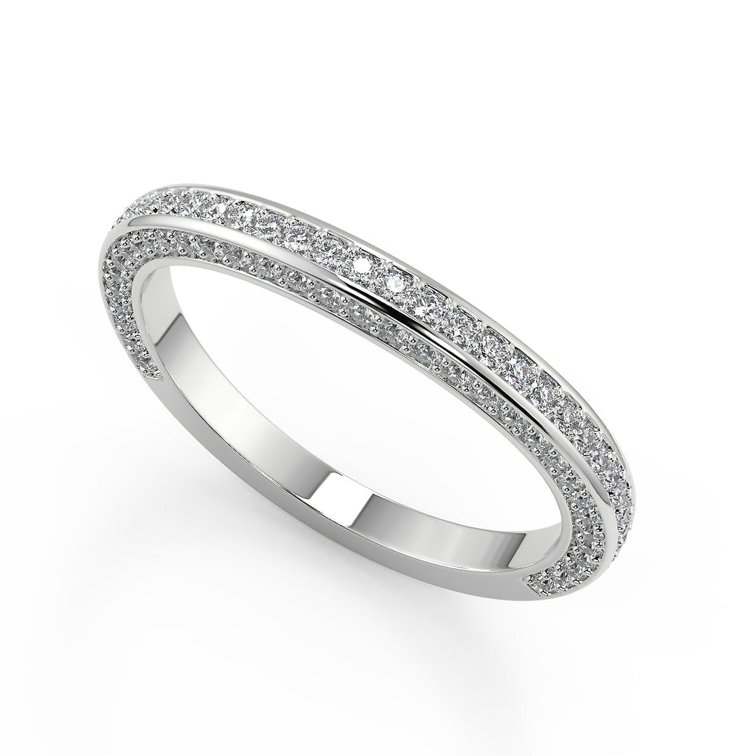 Pamela Micro Double Prong 3 Sided Princess Cut Diamond Ring