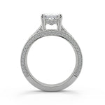 Load image into Gallery viewer, Pamela Micro Double Prong 3 Sided Princess Cut Diamond Ring
