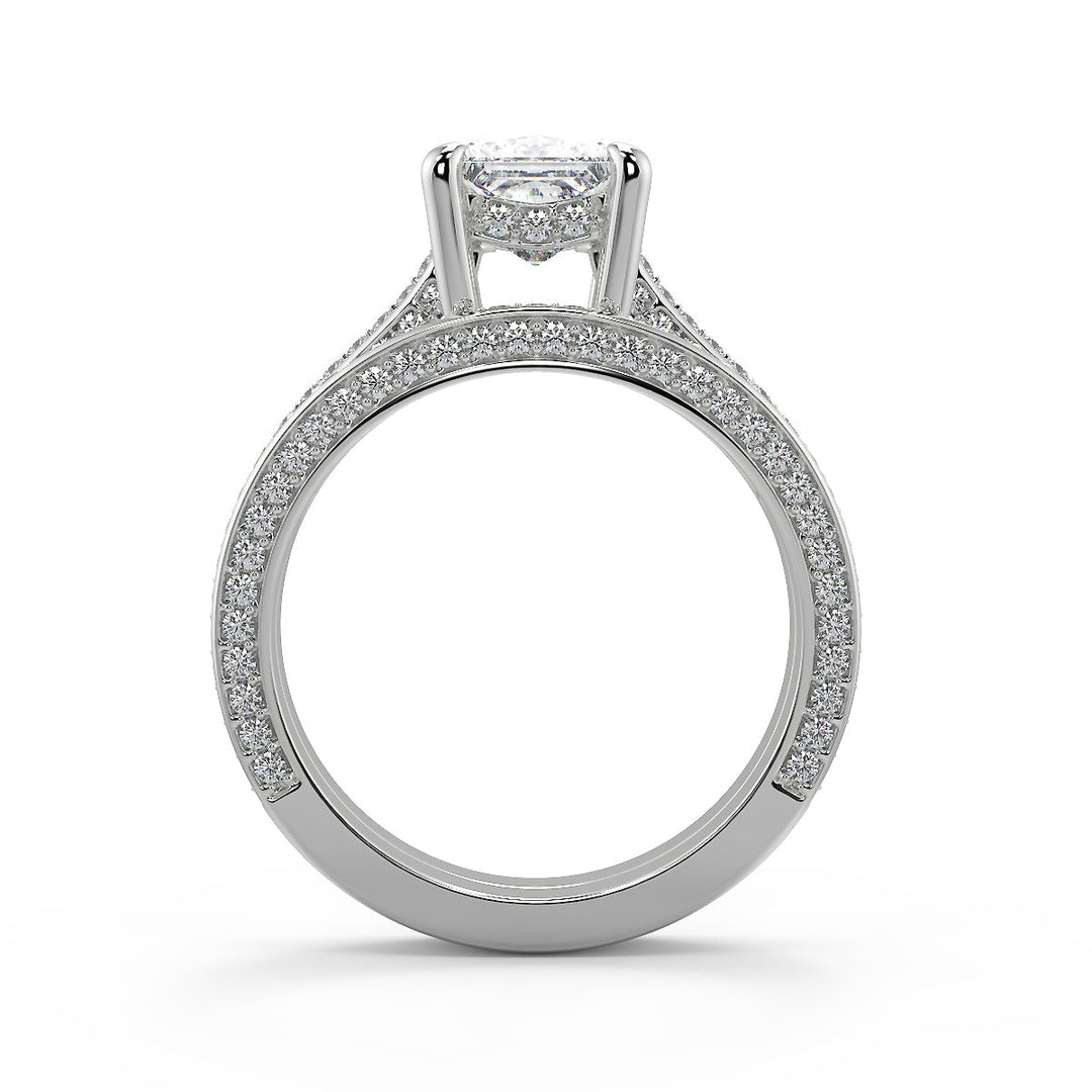 Pamela Micro Double Prong 3 Sided Princess Cut Diamond Ring