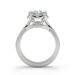 Load image into Gallery viewer, Annabelle Halo Pave 4 Prong Round Cut Diamond Engagement Ring
