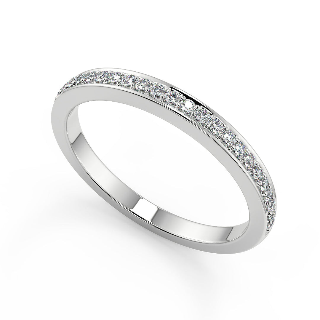 Kianna Halo Pave Set Round Cut Diamond Engagement Ring