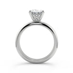 Load image into Gallery viewer, Kimberly 4 Prong Crown Solitaire Princess Cut Engagement Ring
