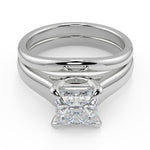 Load image into Gallery viewer, Aliana 4 Prong Claw Solitaire Princess Cut Diamond Engagement Ring
