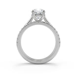 Load image into Gallery viewer, Kaylie Trellis 4 Prong Solitaire Cushion Cut Engagement Ring
