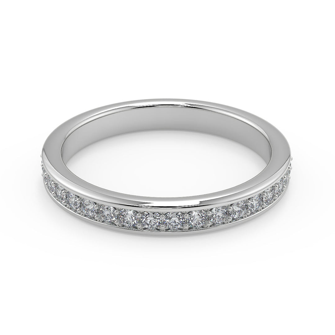 Cameron 4 Prong Pave Cushion Cut Diamond Engagement Ring