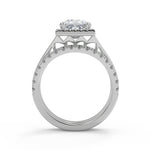 Load image into Gallery viewer, Taniyah Double Prong Split Halo Princess Cut Engagement Ring
