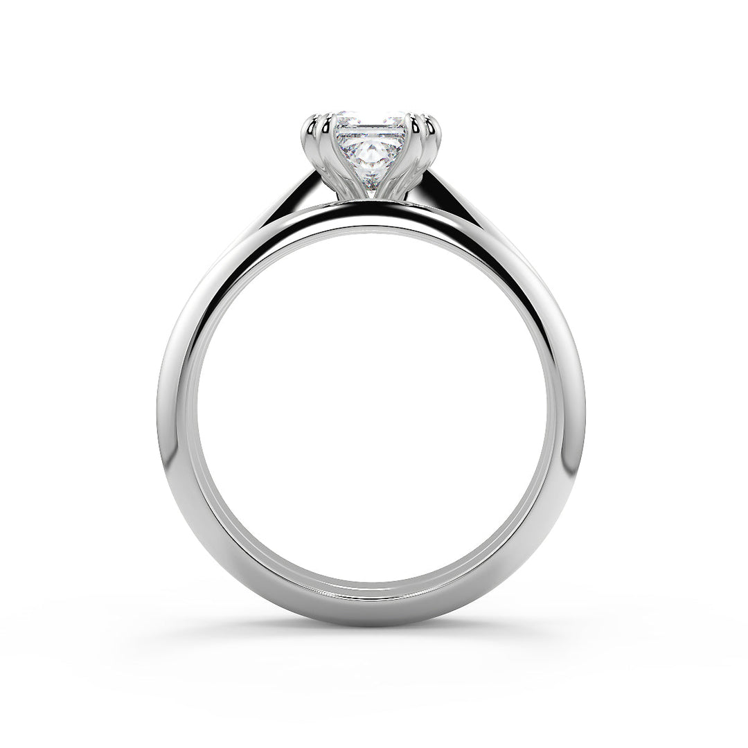 Sarai Double Prong Solitaire Princess Cut Diamond Engagement Ring