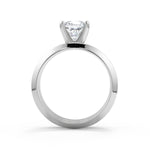 Load image into Gallery viewer, Lillian Knife Edge 4 Prong Solitaire Cushion Cut Diamond Engagement Ring
