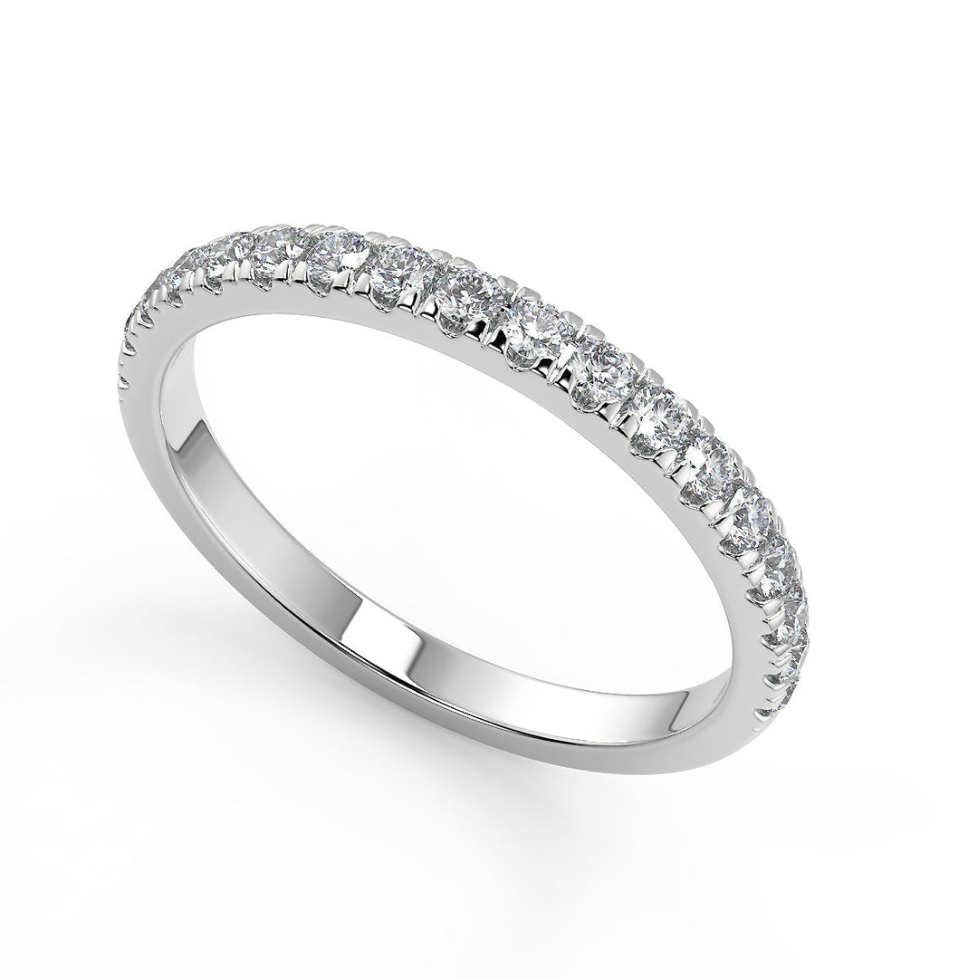 Dahlia Comfort Fit 4 Prong Solitaire Princess Cut Diamond Engagement Ring