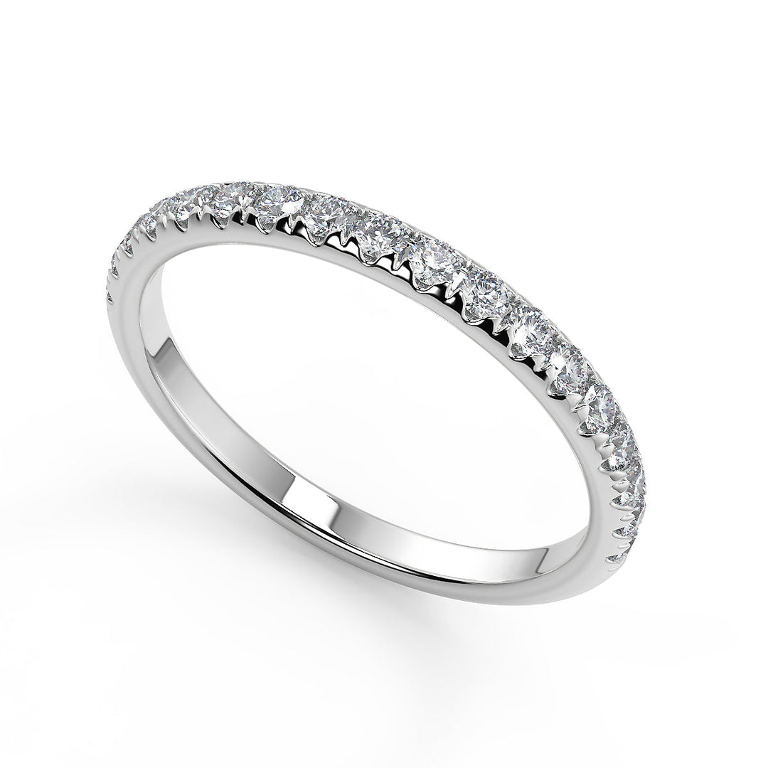 Mila Infinity Solitaire Rope 4 Prong Princess Cut Diamond Engagement Ring